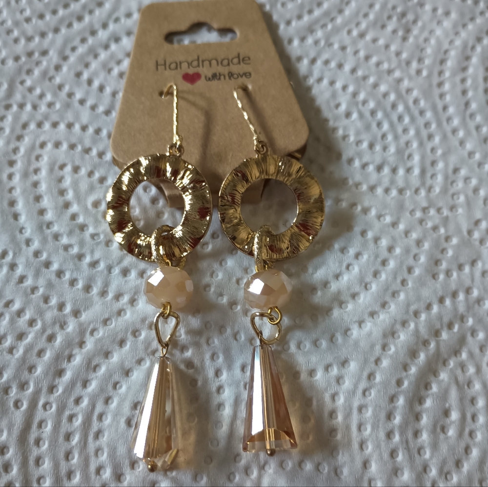 Elegant Gold Handmade Earrings